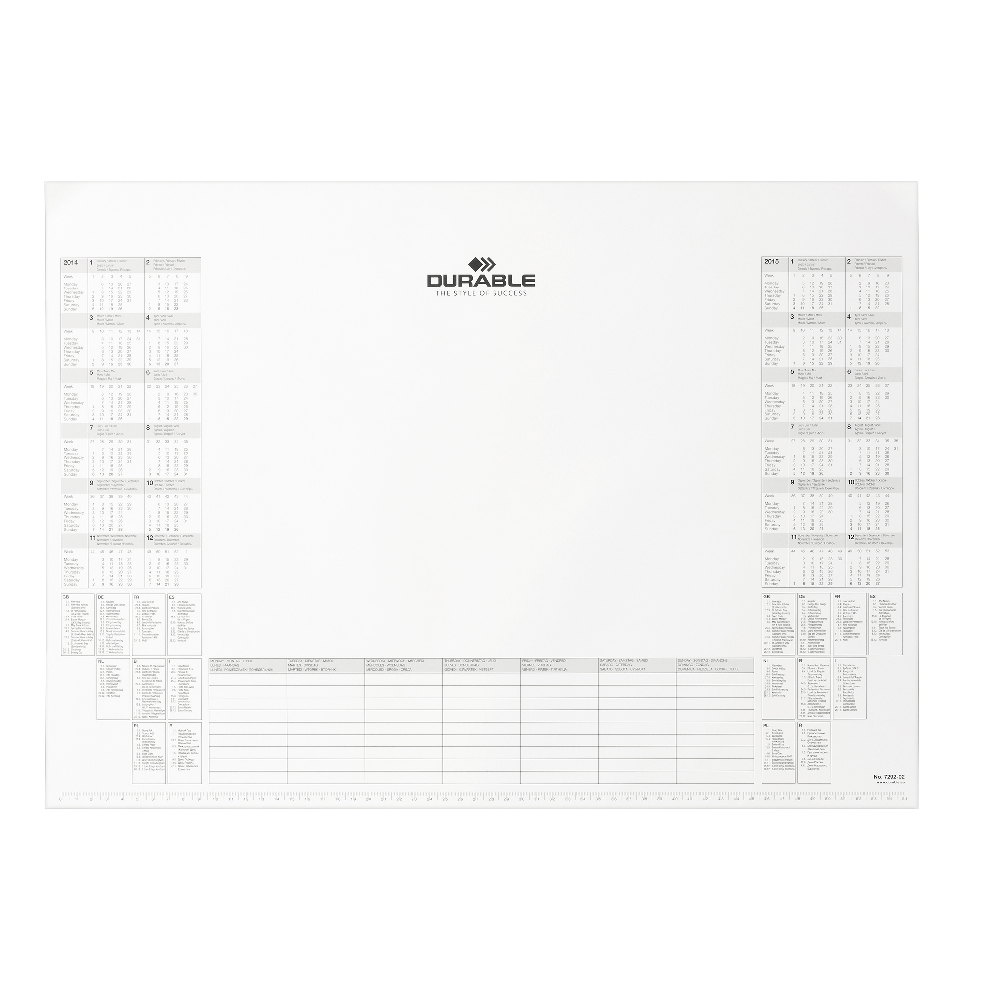 Ricambio da 25 fogli per sottomano - 57 x 41 cm - Durable