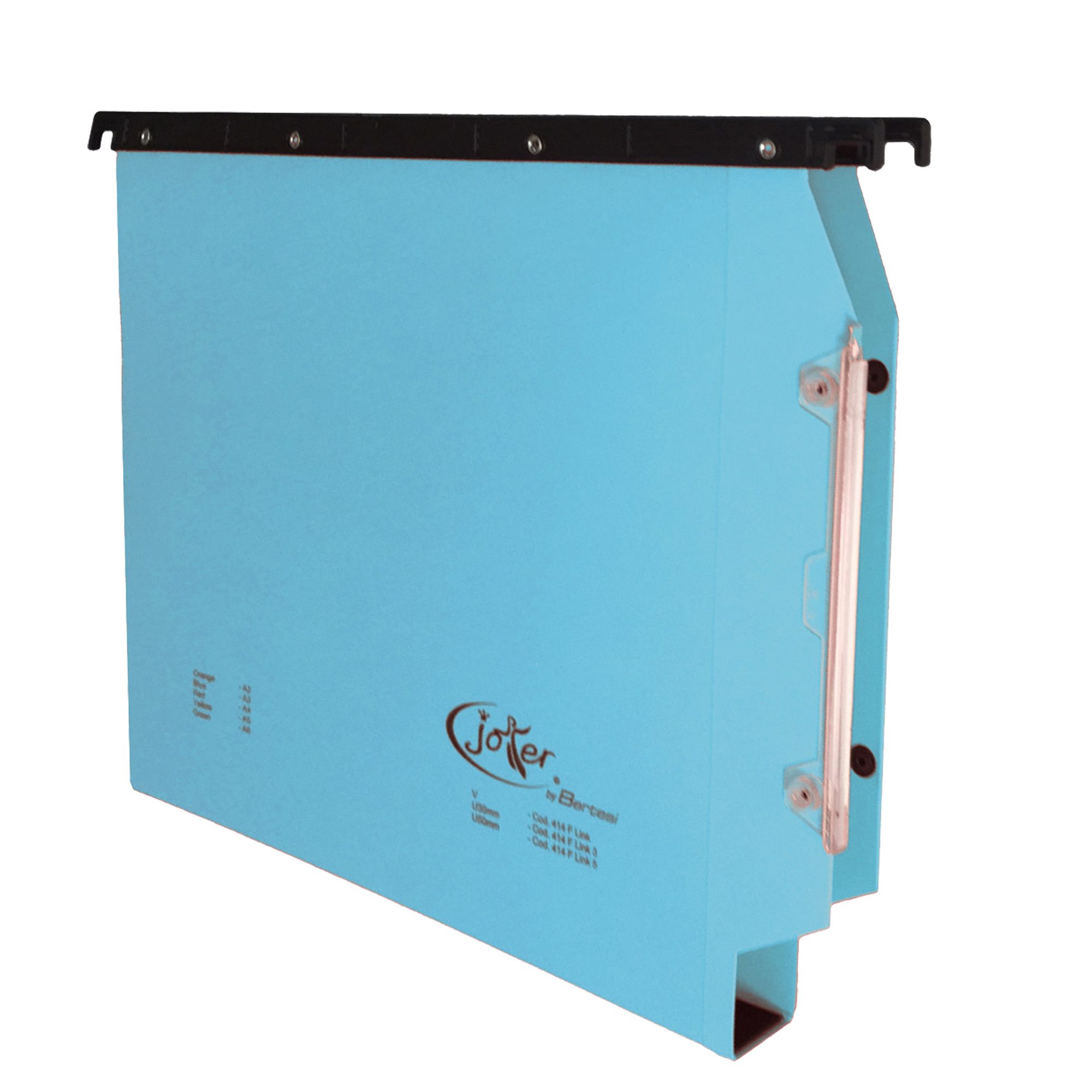 Cartella sospesa Joker - armadio - interasse 33 cm - fondo U - 33 x 28 cm - blu - Bertesi
