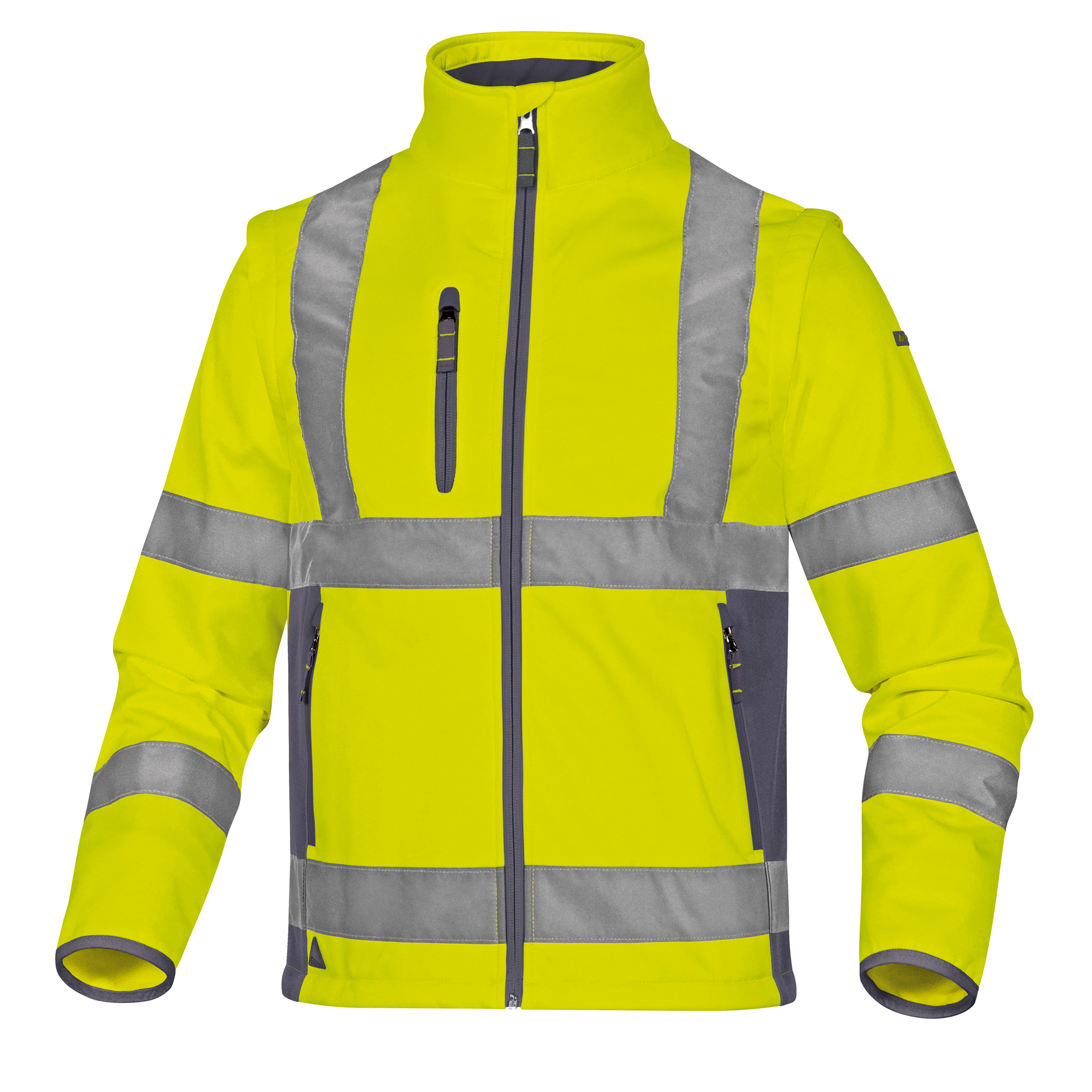 Giacca Softshell Moonlight 2 alta visibilità - poliestere - taglia L - giallo fluo - Deltaplus