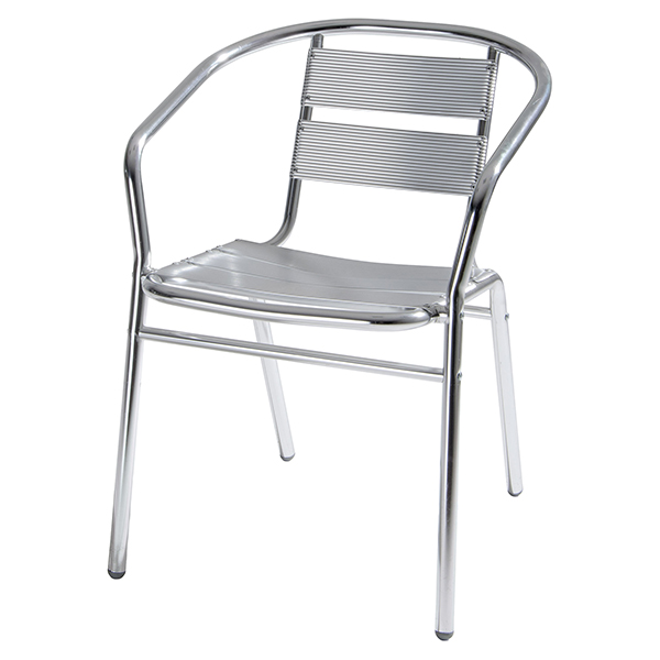 Sedia attesa - alluminio - 54 x 59 x 74 cm - Verdelook