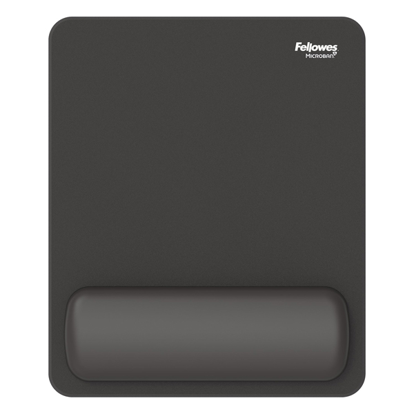 Mousepad Breyta - con poggiapolsi - con microban - nero - Fellowes
