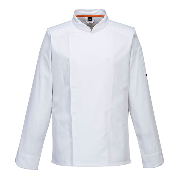 Giacca cuoco MeshAir Pro - maniche lunghe - taglia M - bianco - Portwest