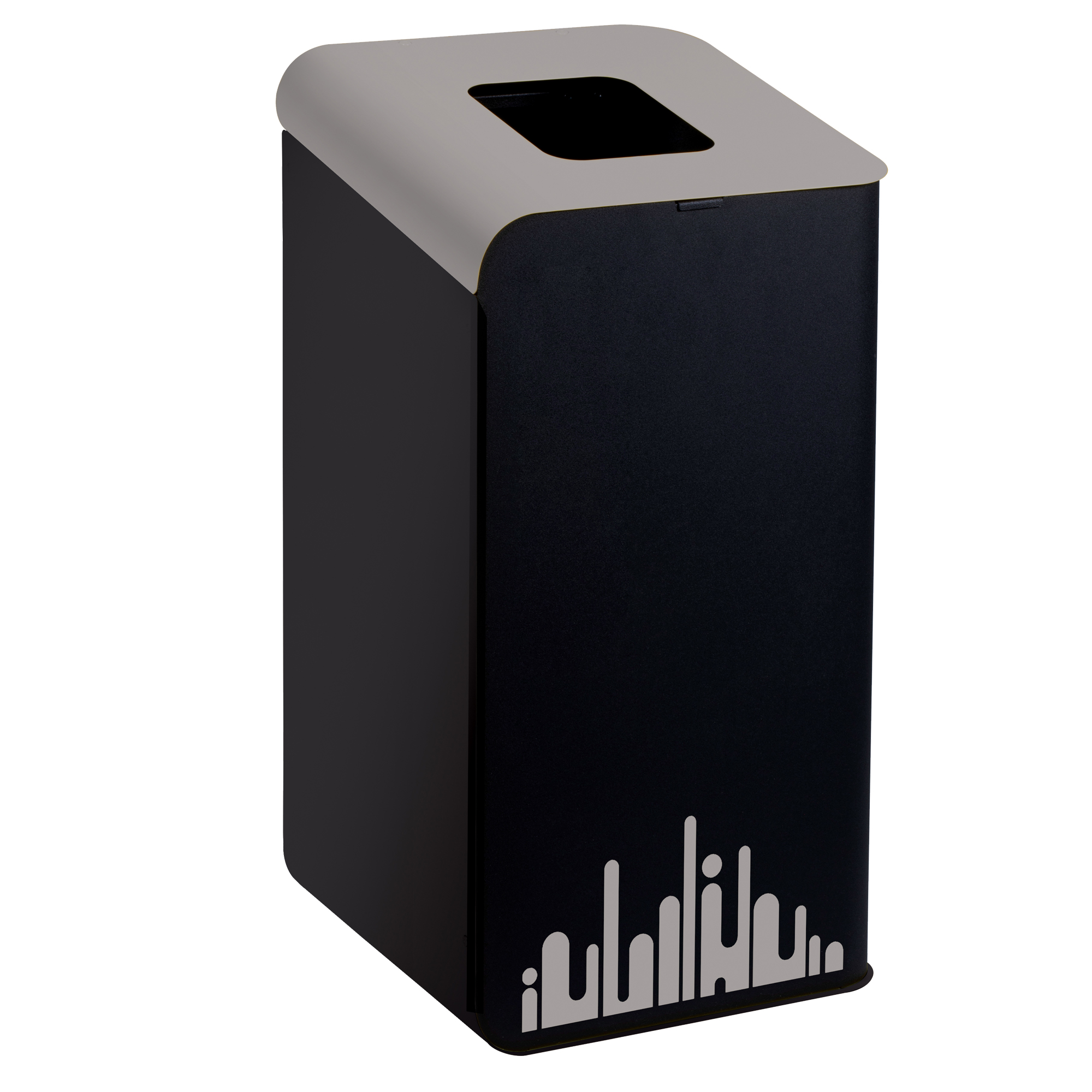 Gettacarte Rubik Evo - per raccolta differenziata - 80 L - grigio - Medial