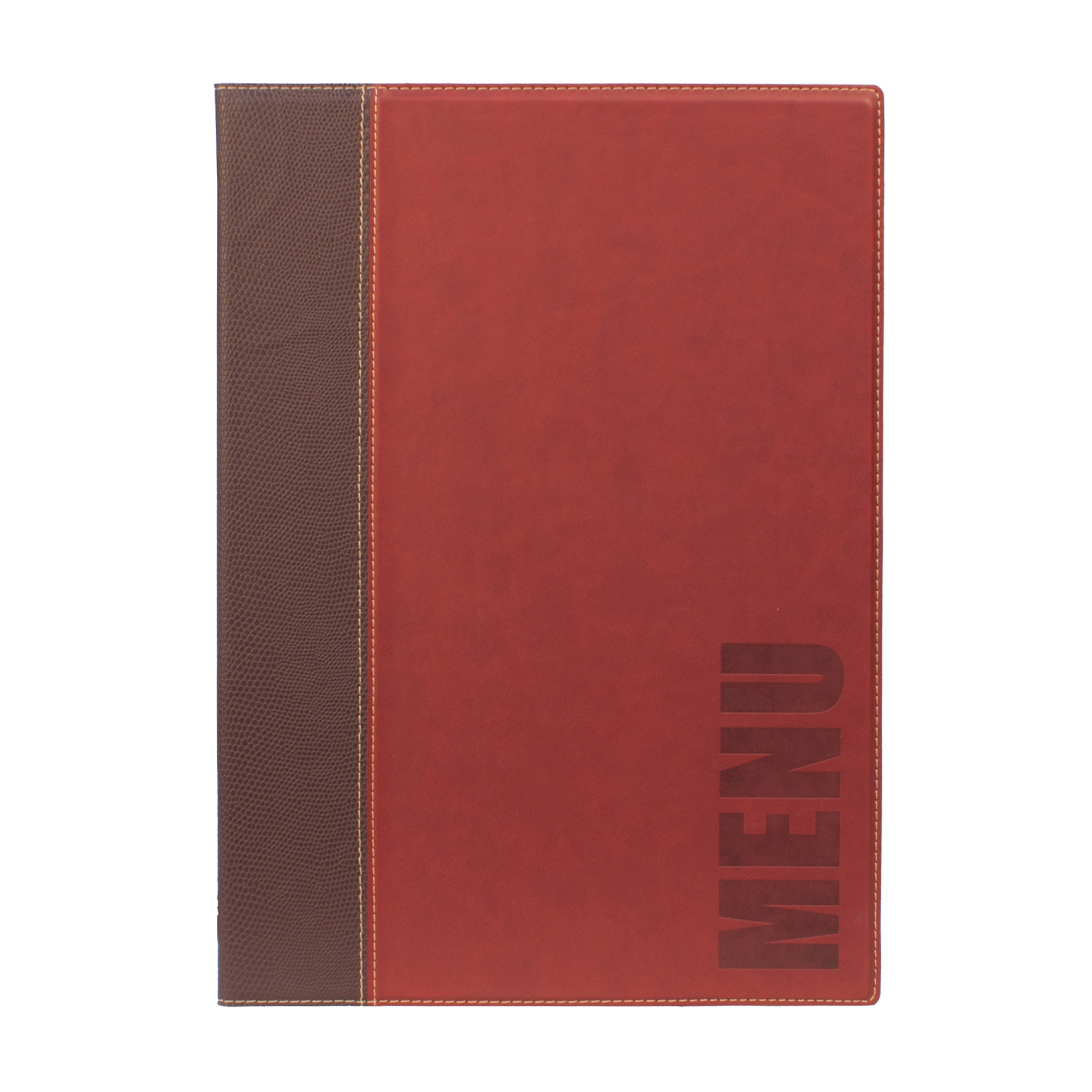 Portamenù Trendy - 1 inserto doppio incluso - A4 - 24 x 34 cm - bordeaux - Securit