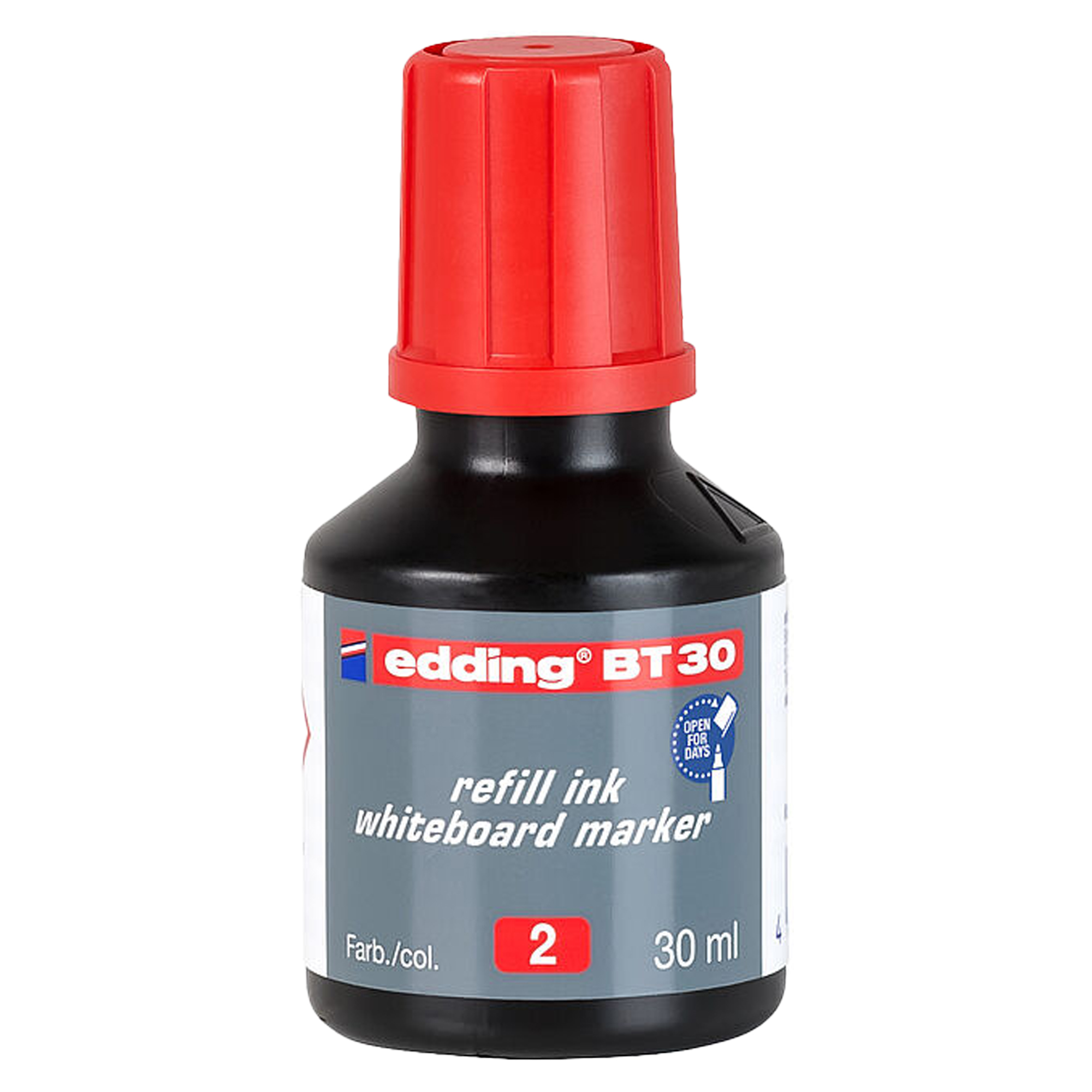 Ricarica inchiostro marcatore BT30 - 30 ml - rosso - Edding