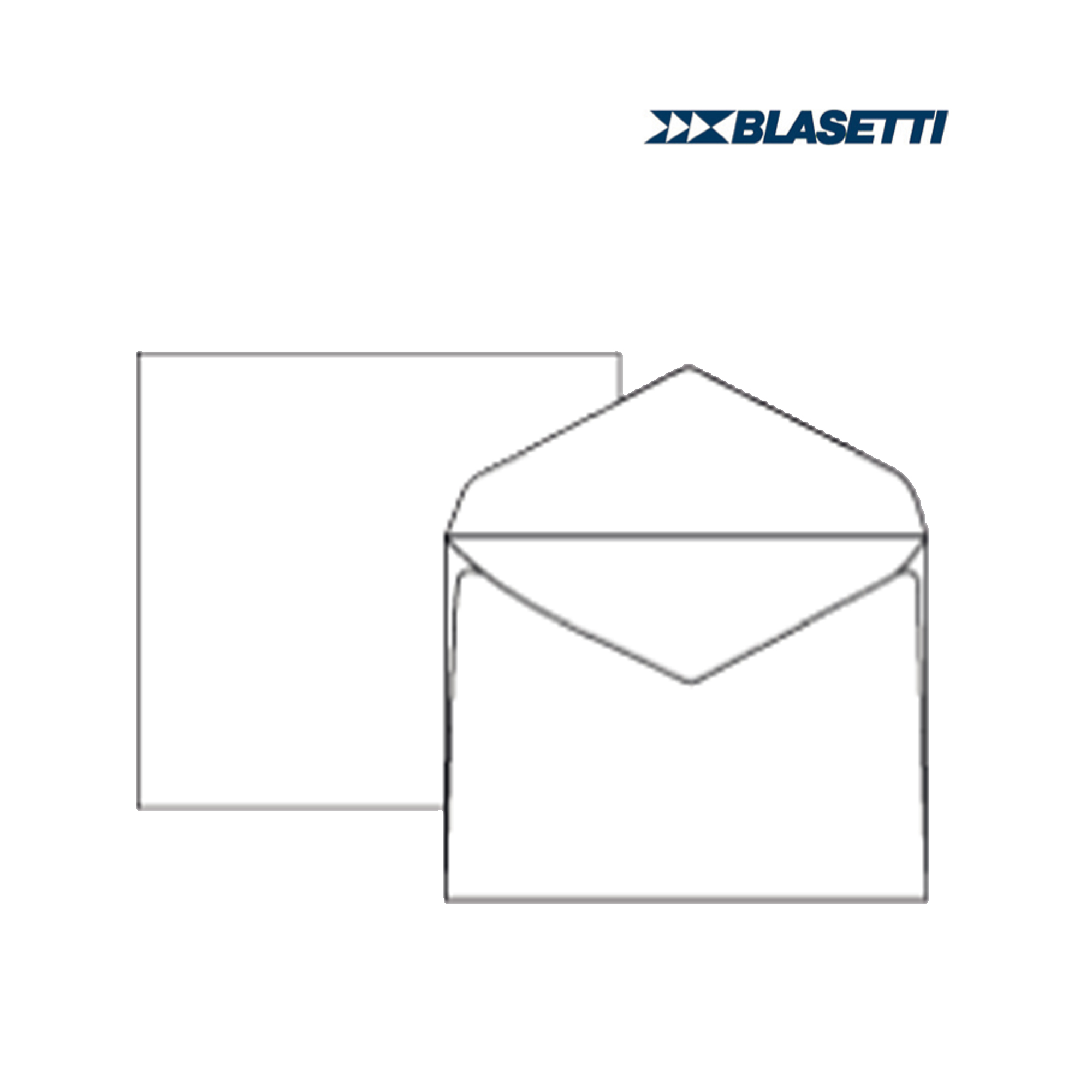 Busta extrafine Campidoglio - lembo gommato - 12 x 18 cm - 100 gr - bianco - Blasetti - conf. 500 pezzi