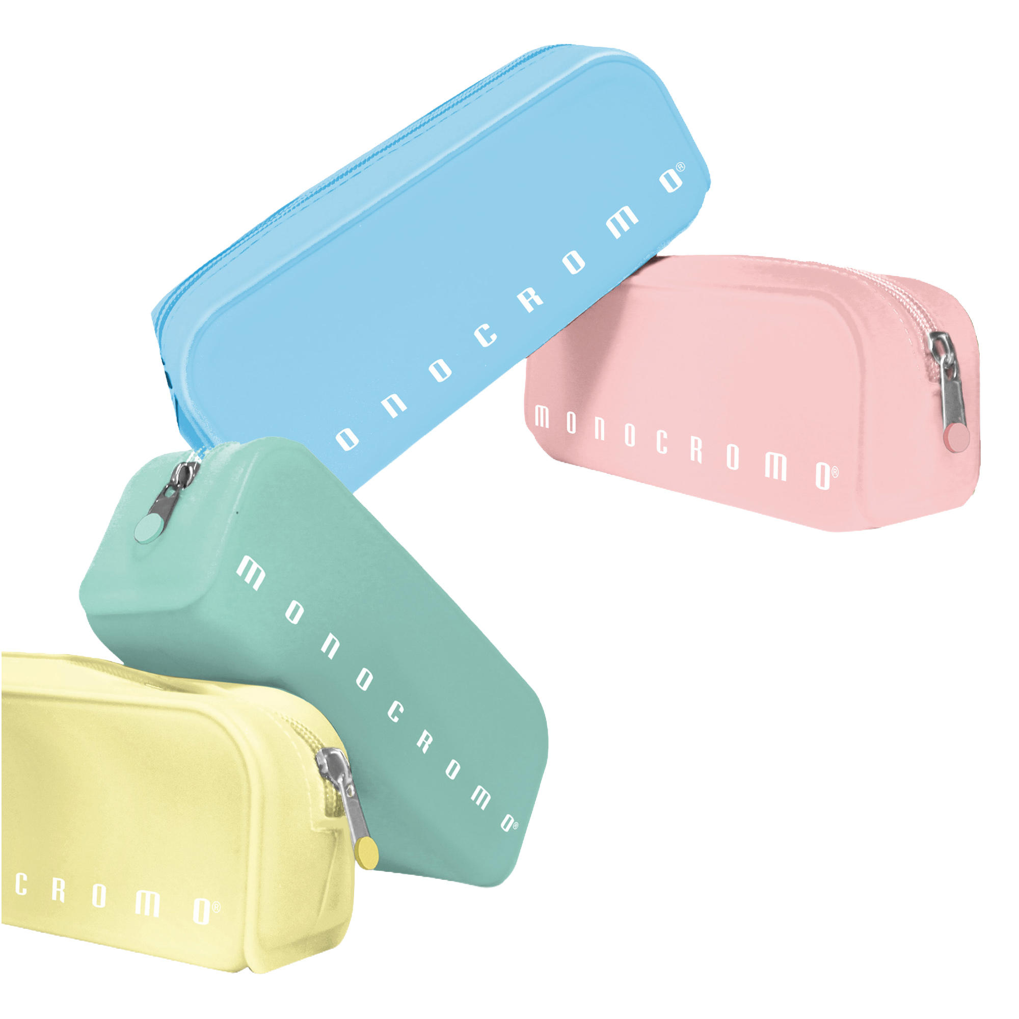 Bustina Monocromo - 80 x200 x 60 mm - silicone soft touch - colori assortiti pastel - Pigna