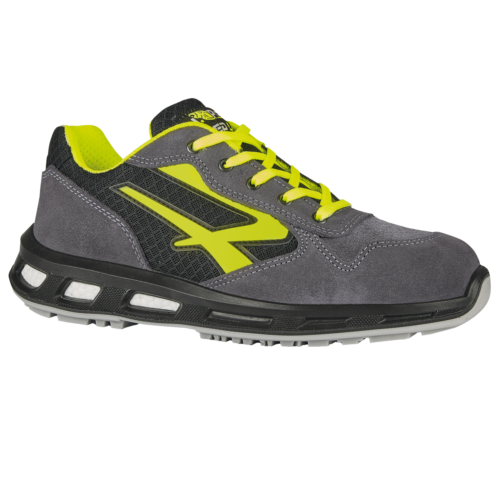 Calzatura di sicurezza Yellow S1P SRC - nylon/pelle scamosciata - grigio/giallo - taglia 42 - U-Power