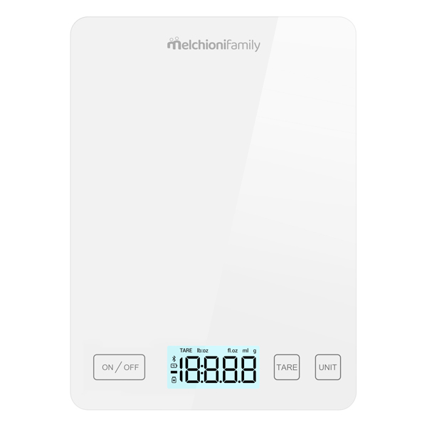 Bilancia da cucina Smarty - con connessione wi-fi - peso massimo 5 kg -  bianco - Melchioni family