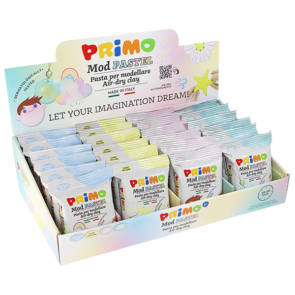 Easy Do - 250 g - colori assortiti pastel - Primo - expo da banco 24 pezzi