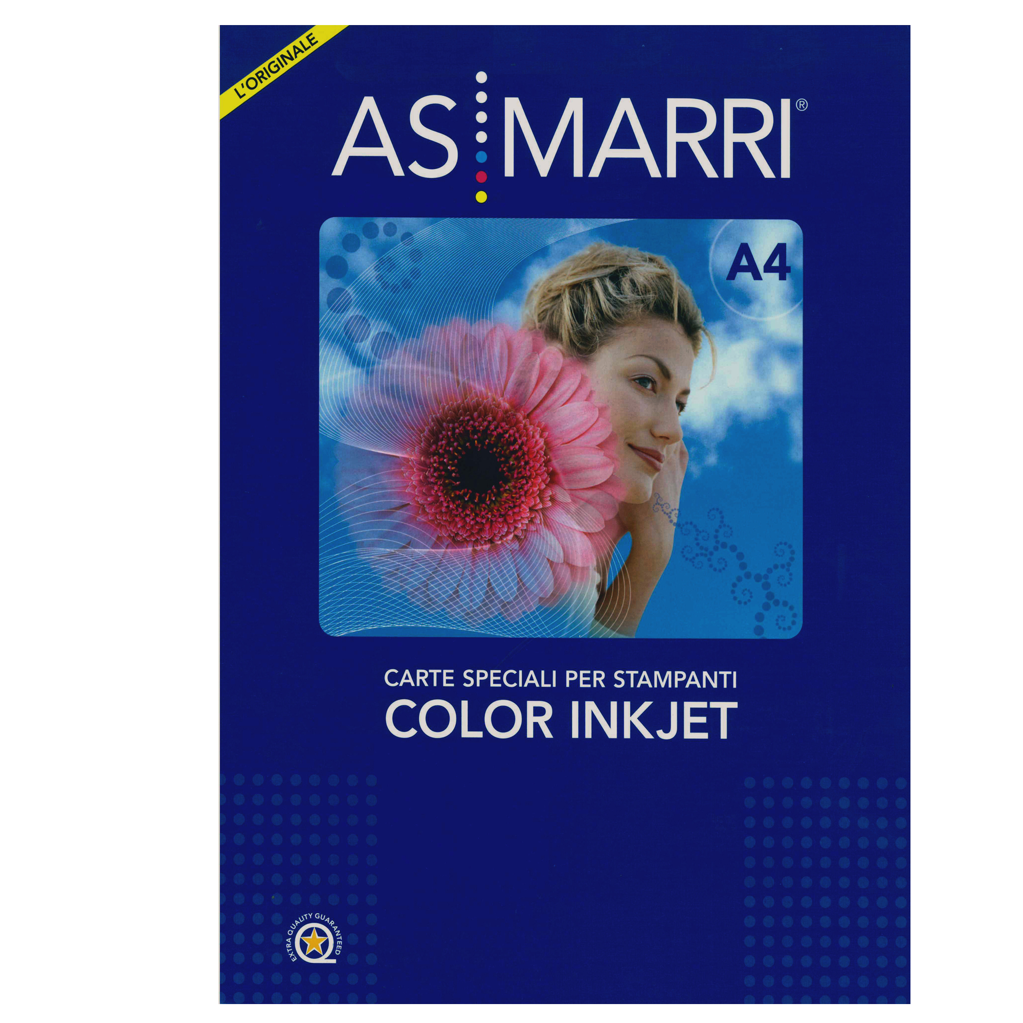 Carta a transferimento termico - inkjet - per tessuto chiaro - A4 - 10 fogli - bianco - As Marri