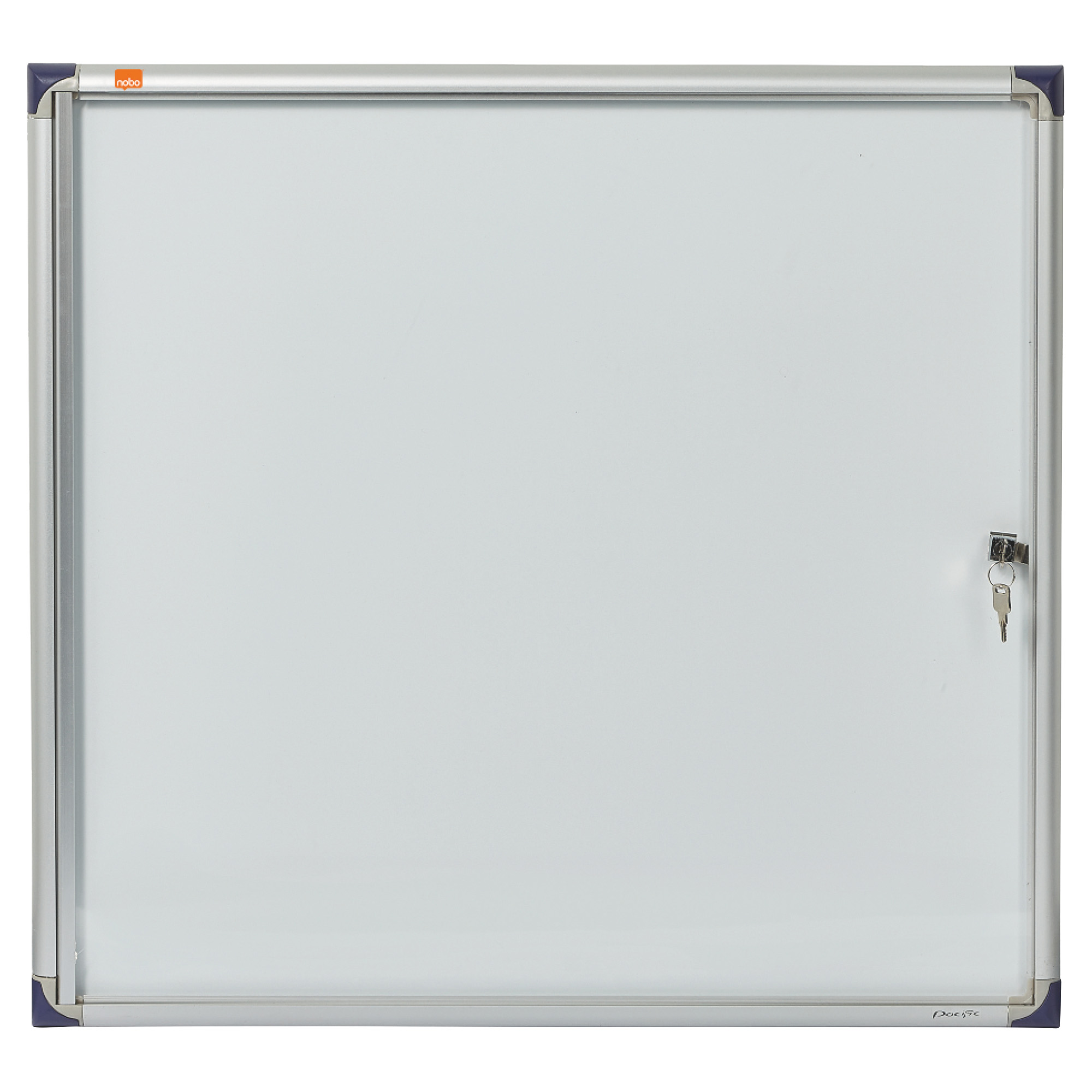 Bacheca per interni ultrapiatta - fondo in metallo magnetico bianco - 6 fogli A4 - orizzontale - Nobo