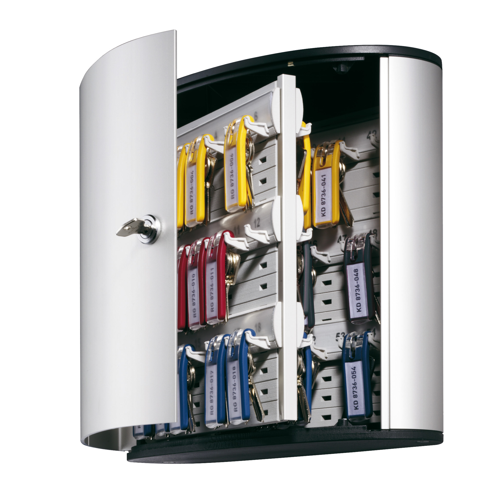 Cassetta portachiavi da parete Key Box - 30,2 x 11,8 x 28 cm - 54 posti - grigio - Durable