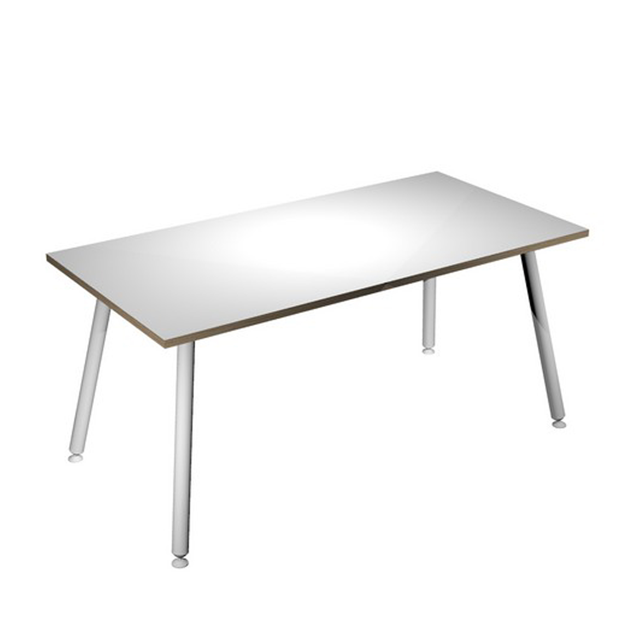 Scrivania Skinny Metal - 160 x 80 x H 74,4 cm - bianco