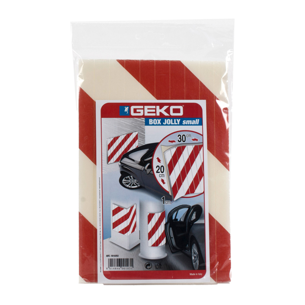 Pannello antiurto adesivo BOX JOLLY - 20 x 30 cm - PE - bianco/rosso - Geko