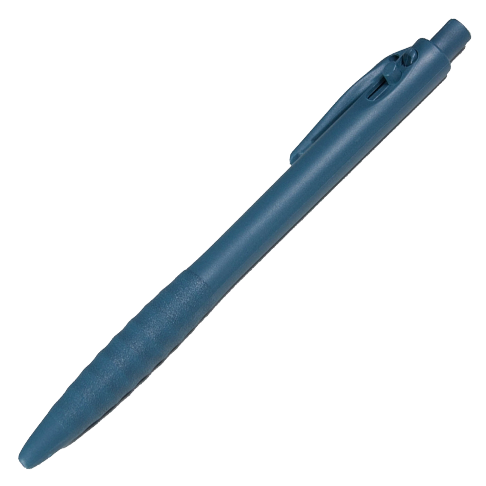 Penna detectabile retrattile - a lunga durata - leggermente ruvida - 14 cm - PP - nero