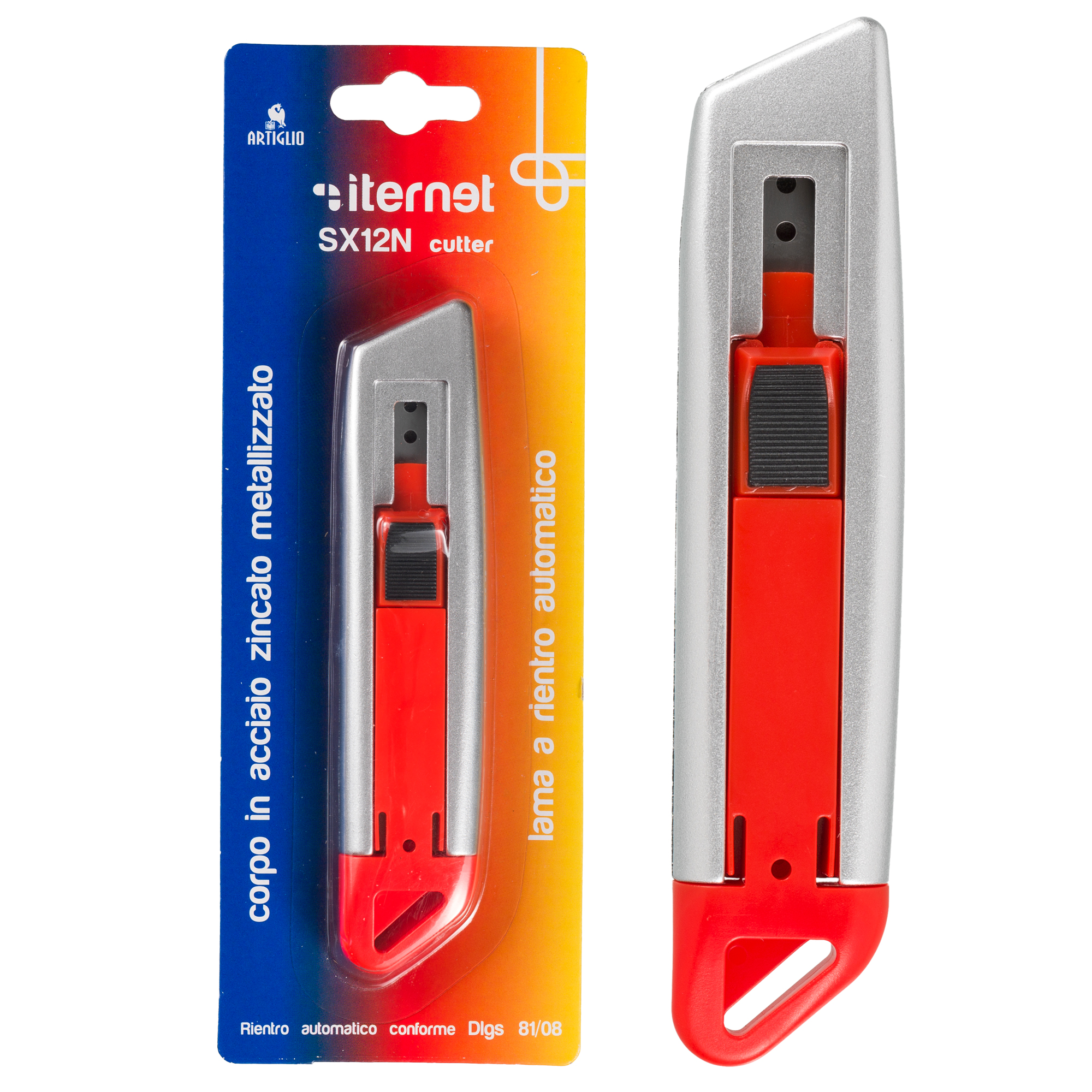 Cutter SX 12N - in acciaio - lama a rientro automatico - Iternet