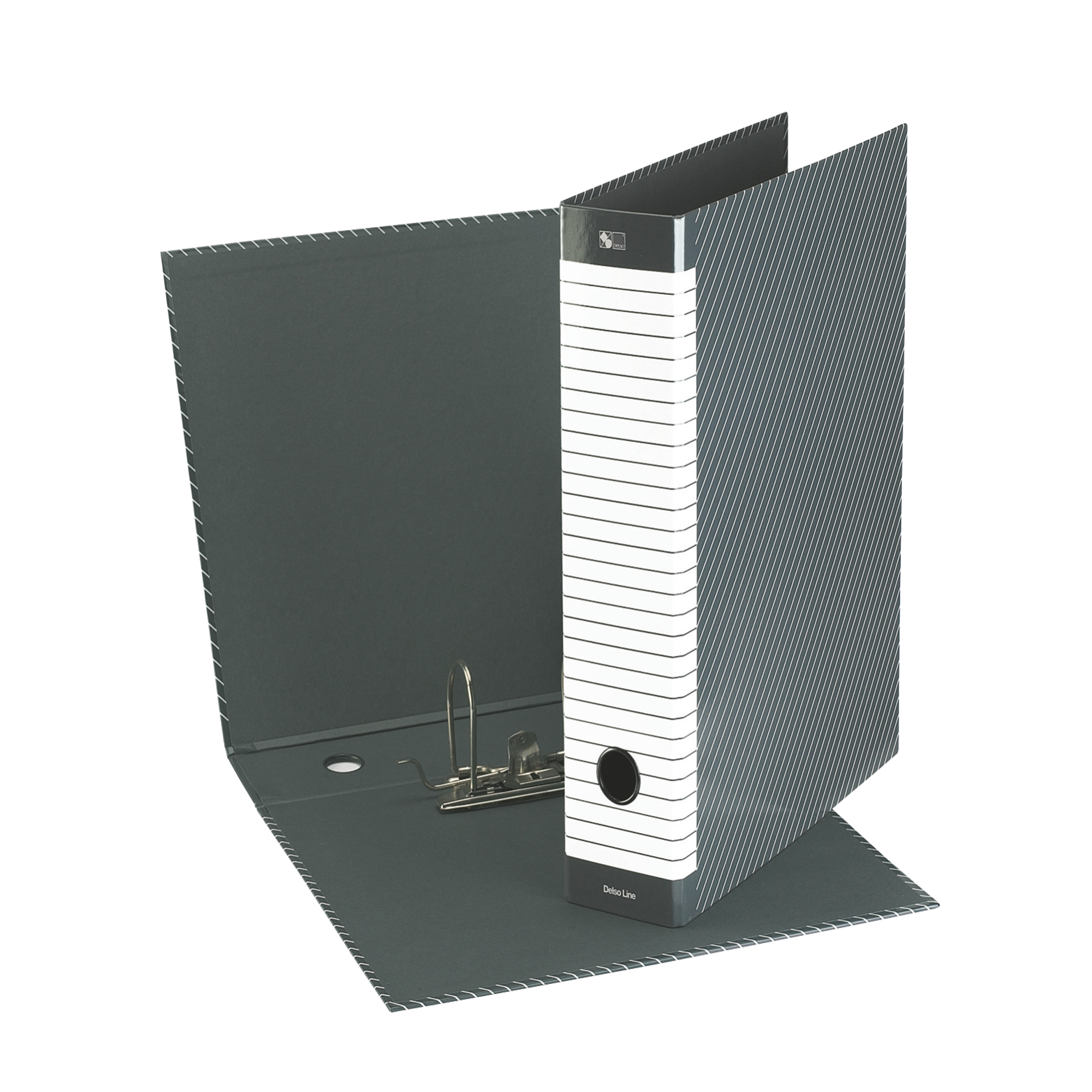 Registratore Delso Line G14 - dorso 5 cm - protocollo 23 x 33 cm - grigio - Esselte