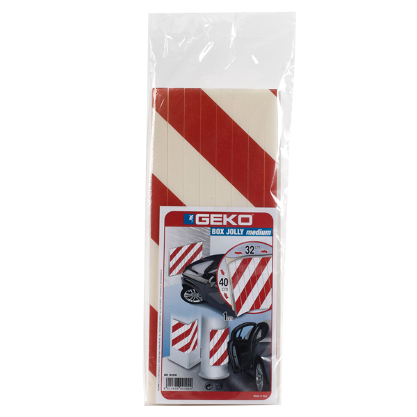 Pannello antiurto adesivo BOX JOLLY - 32 x 40 cm - PE - bianco/rosso - Geko