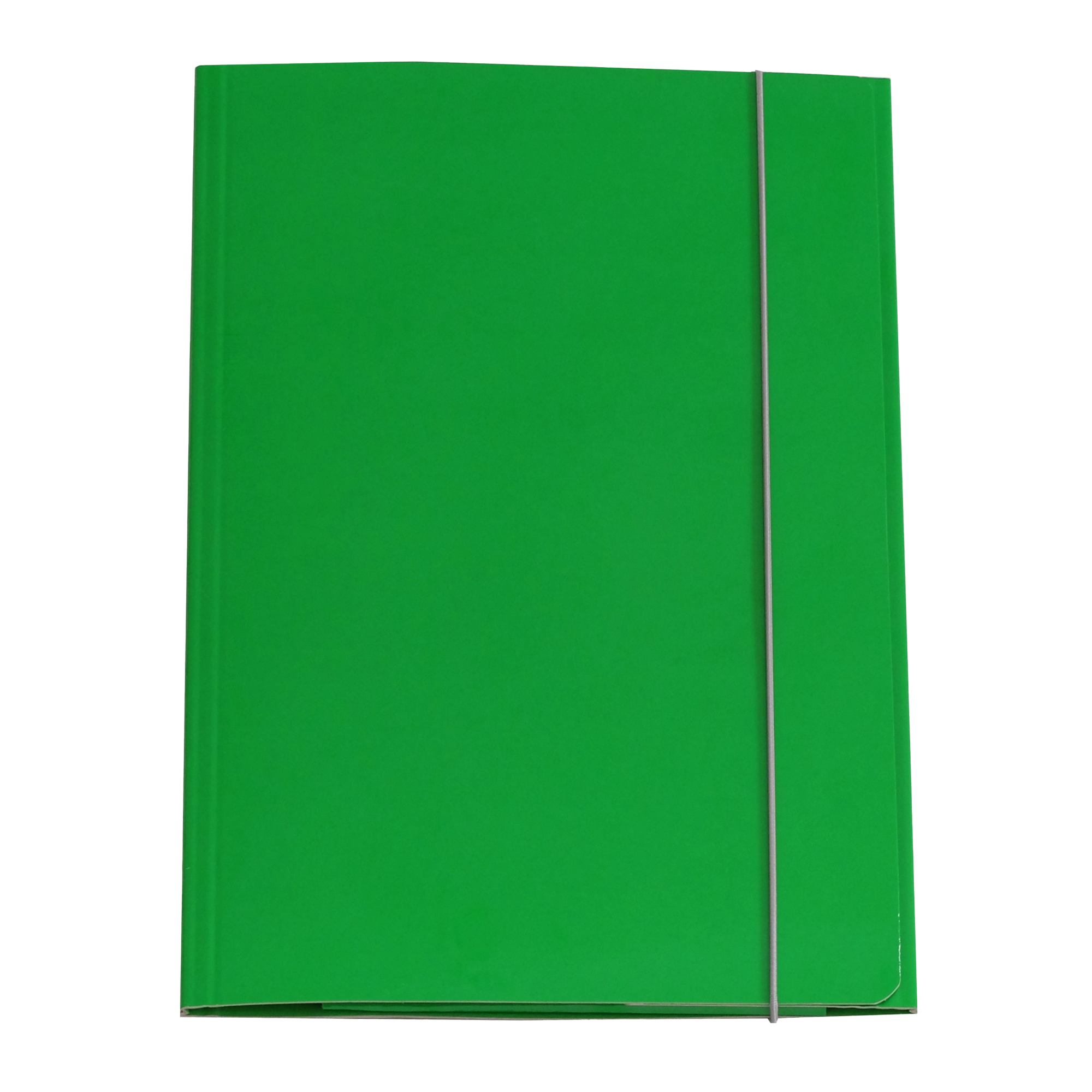 Cartella 3 lembi con elastico Queen - A4 - dorso variabile - cartone plastificato - verde - Starline