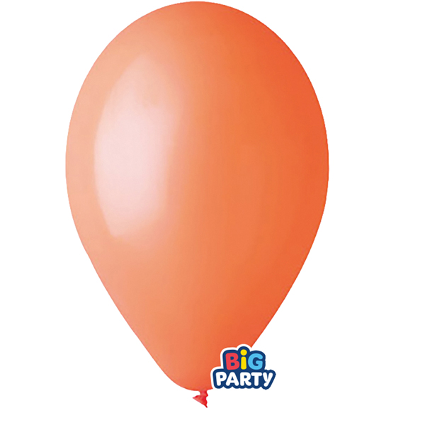 Palloncino - diametro 26 cm - lattice - arancione - conf. 16 pezzi