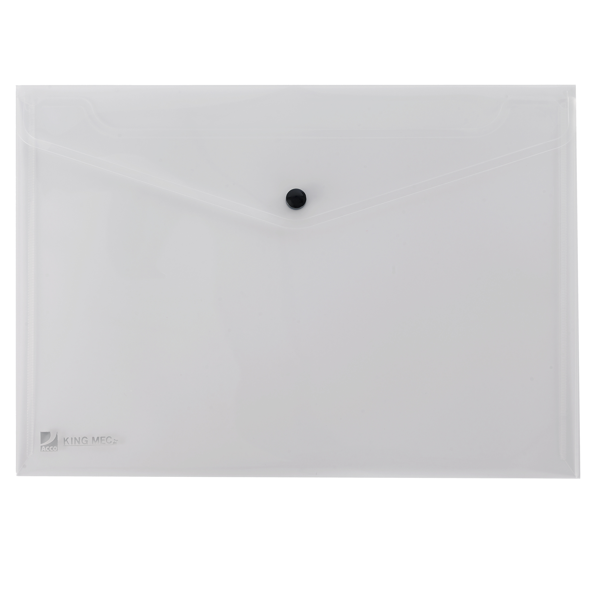 Busta con bottone Pull - A4 - PP - trasparente - King Mec