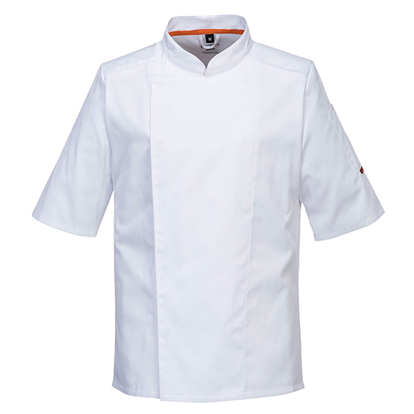 Giacca cuoco MeshAir Pro - maniche corte - taglia XXL - bianco - Portwest