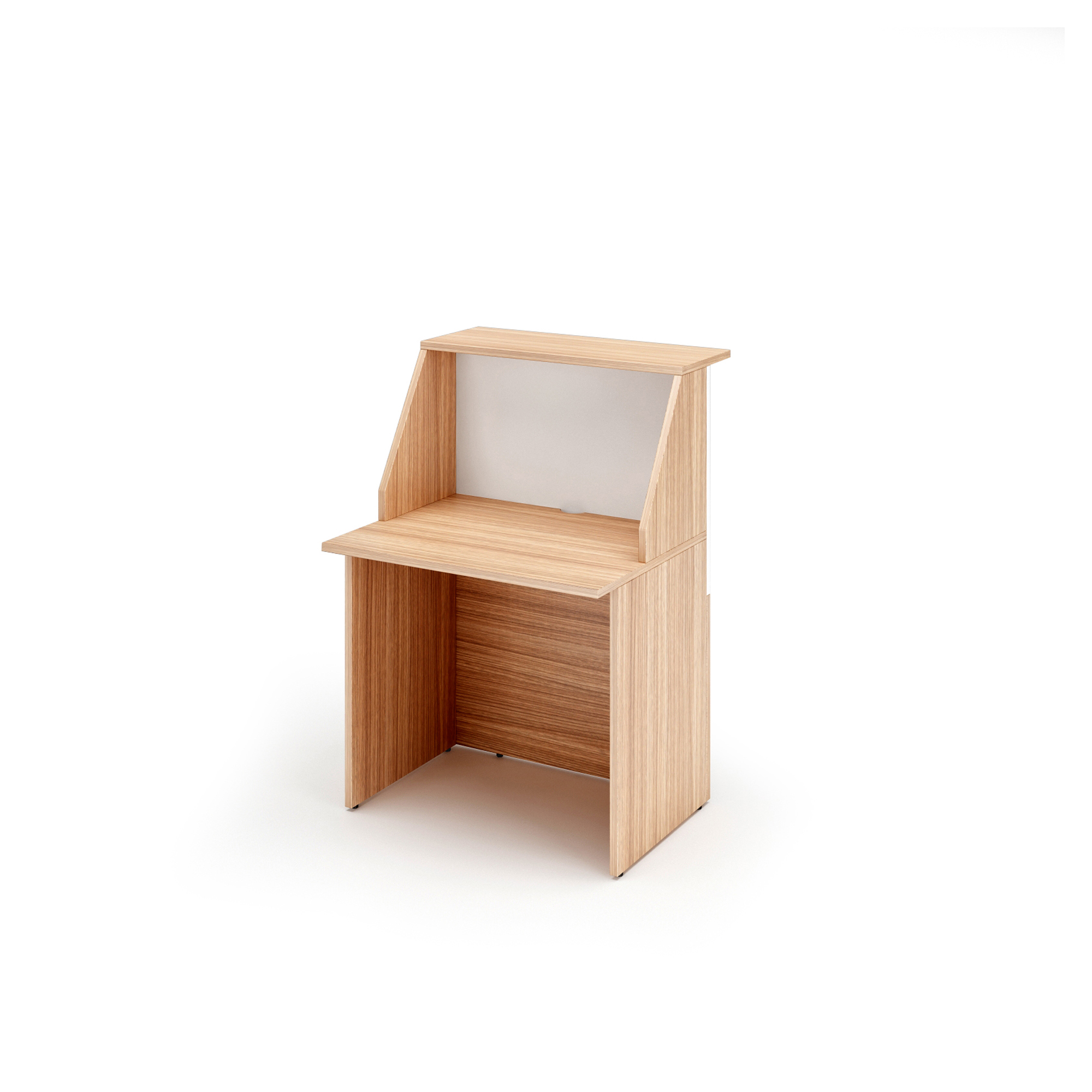 Modulo Prestige reception sopralzo/desktop - 80 x 76,1 x 117 cm - ciliegio arabis/bianco
