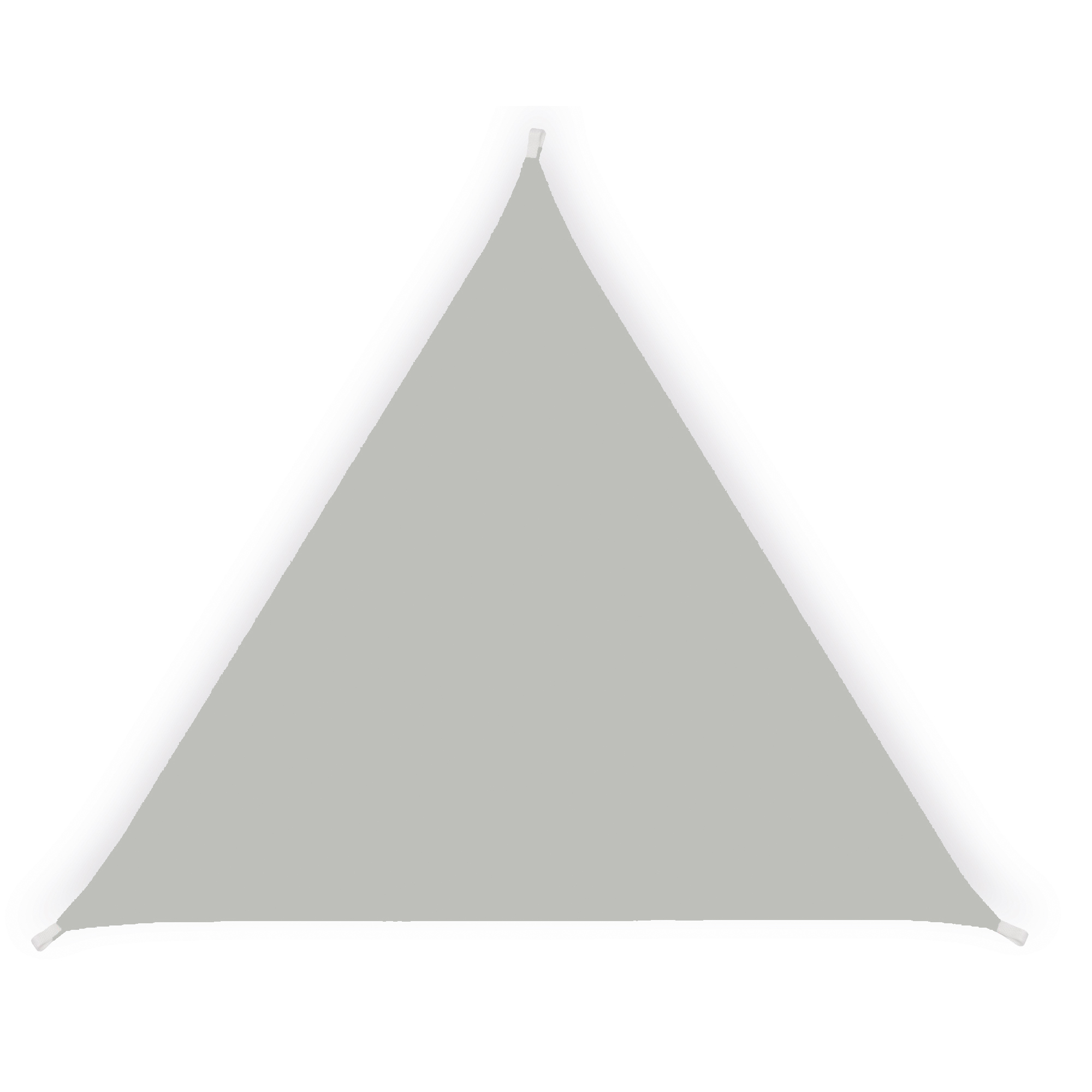 Tenda a vela triangolare ombreggiante - 5 x 5 x 5 m - PL - cenere - Garden Friend