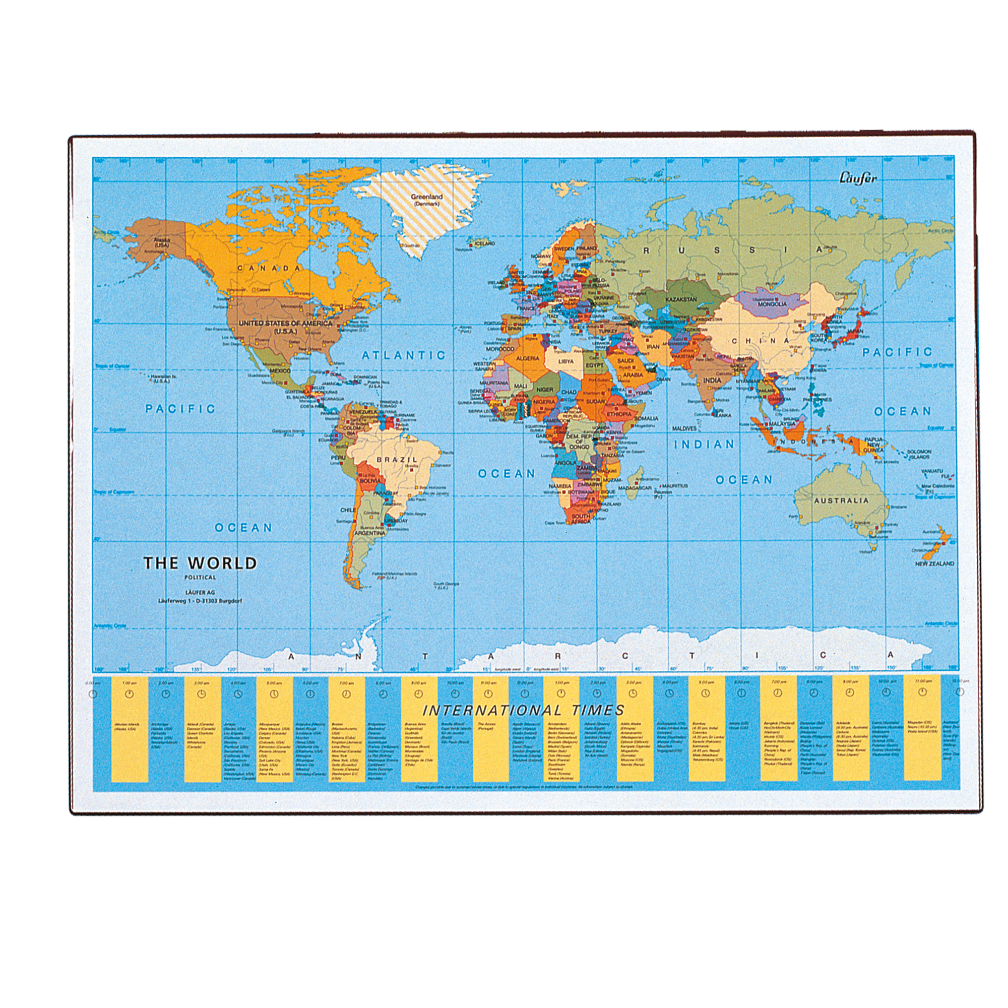 Sottomano Geographic Planisfero Läufer - 40 x 53 cm - Lebez