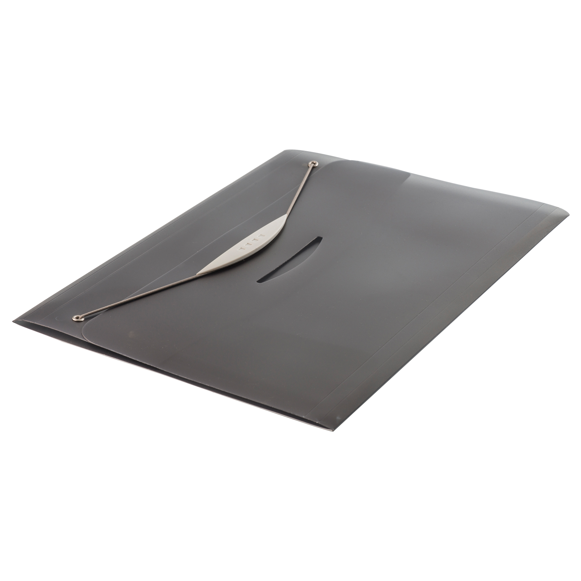 Cartella 3 lembi con elastico Swing - A4 - dorso 2 cm - PP- trasparente grigio - Fellowes