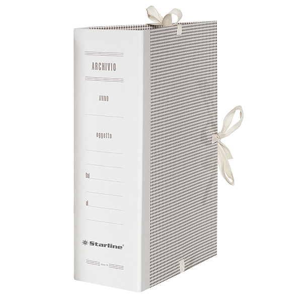 Faldone - lacci incollati - tela - 35 x 25 cm - dorso 18 cm - Starline