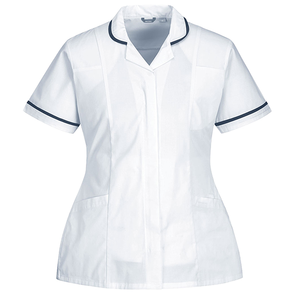 Camice da donna - maniche corte - elasticizzato - taglia XL - bianco - Portwest