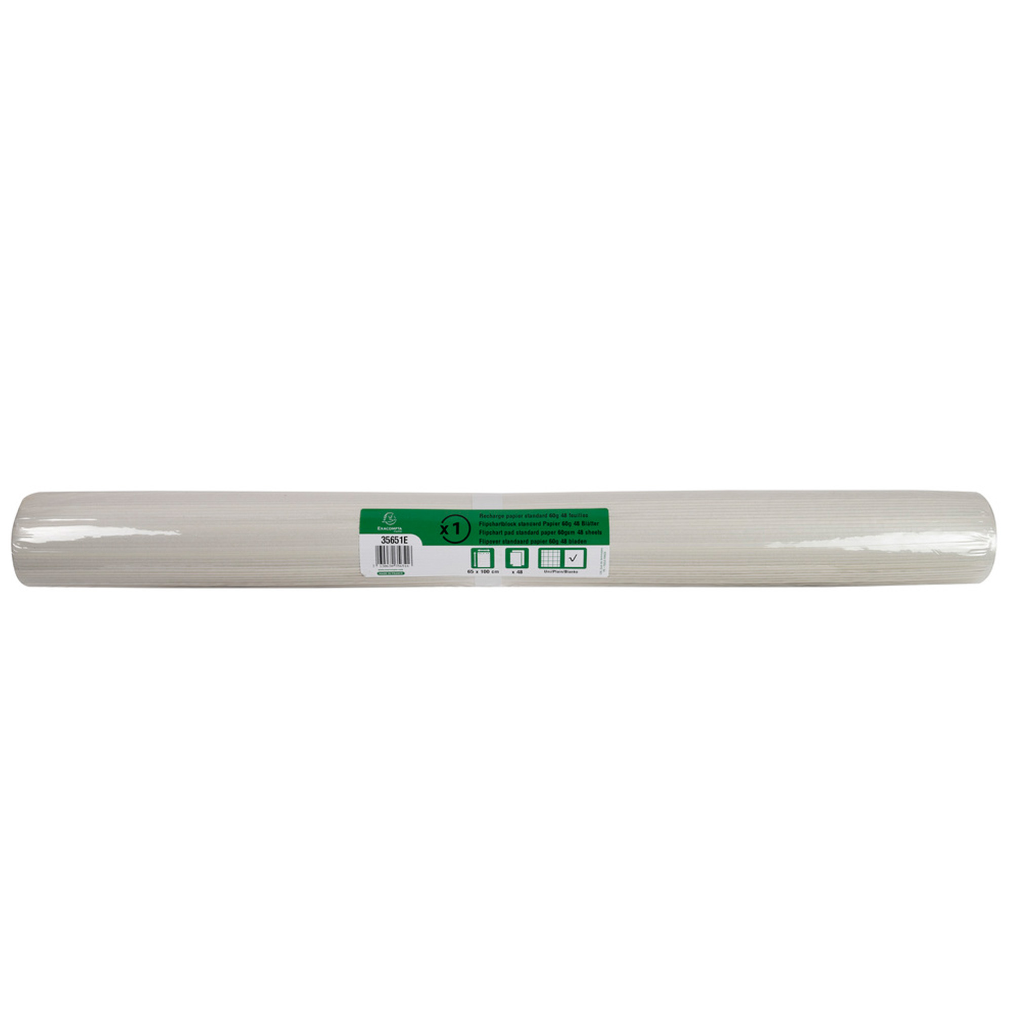Blocco per lavagna - 65 x 100cm - 48 fogli - 60gr - bianco - Exacompta