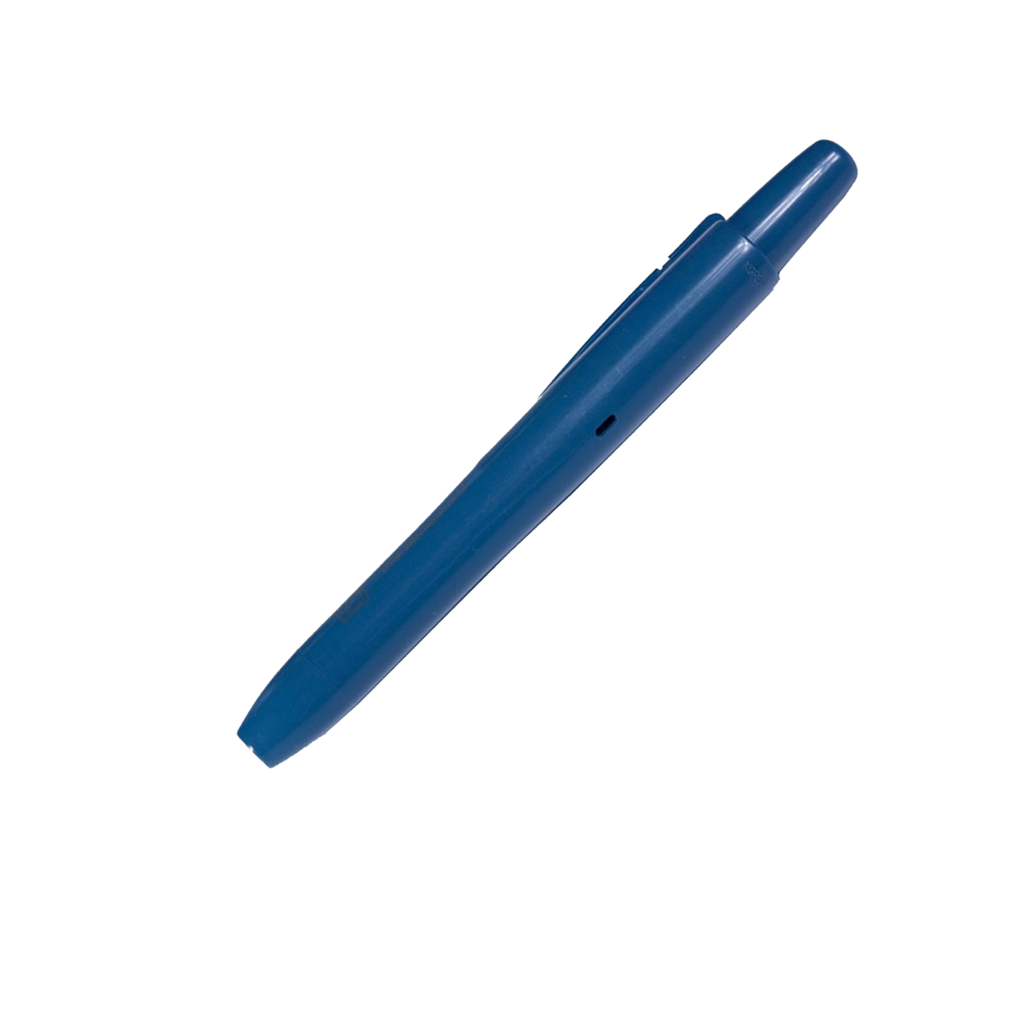 Pennarello detectabile retrattile - indelebile - punta tonda - 13,5 cm - PP - blu