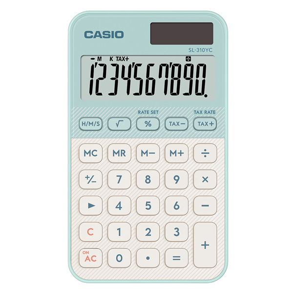 Calcolatrice tascabile SL-310YC - 10 cifre - verde - Casio