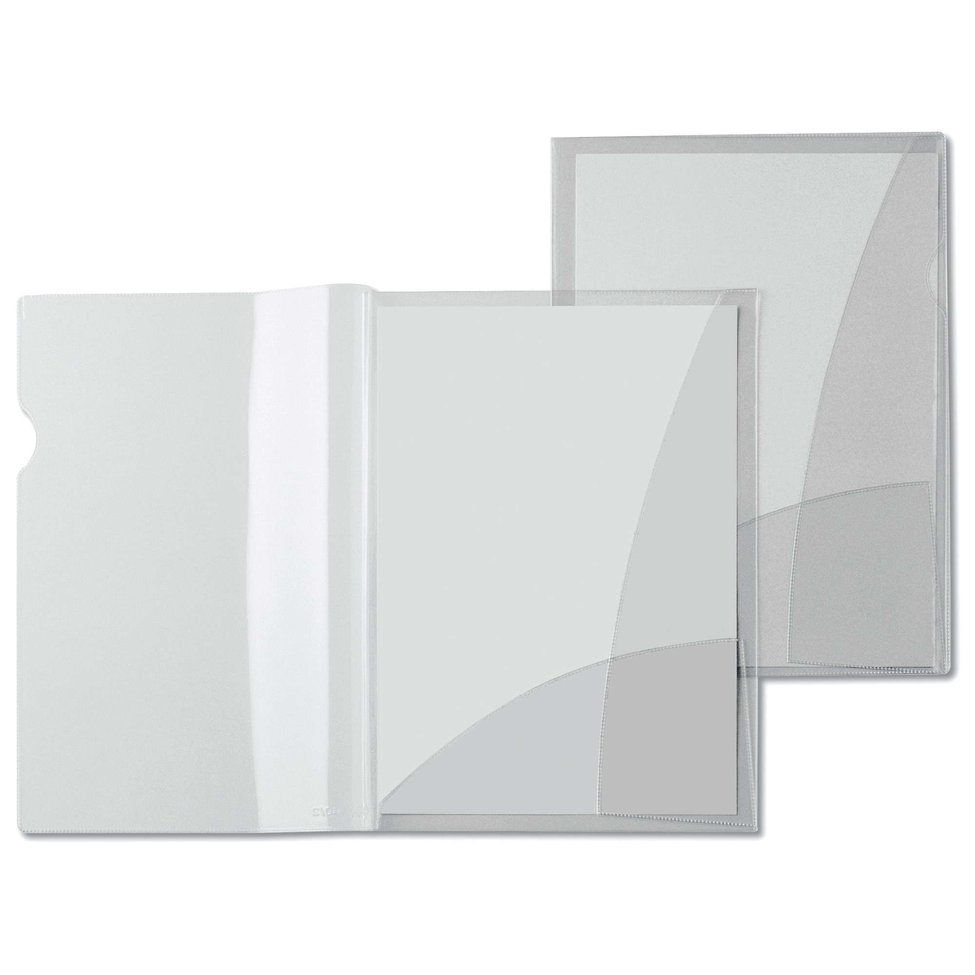 Cartella con doppia tasca Capri 69/2 - A4 - PVC - trasparente liscio - Sei Rota - conf. 5 pezzi