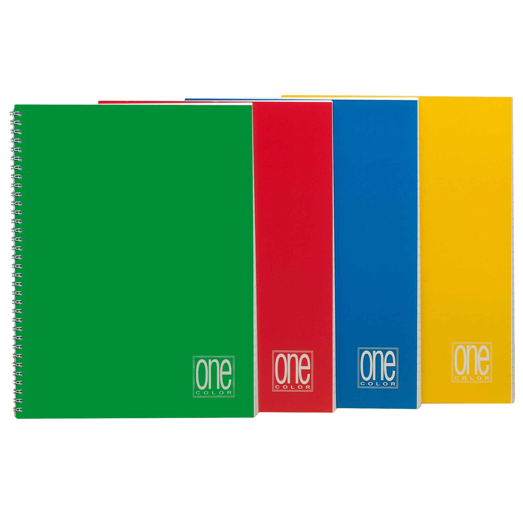 Maxiquaderno One Color - A4 - 5mm - 60 fogli - 80 gr - s/fori - spiralato - Blasetti