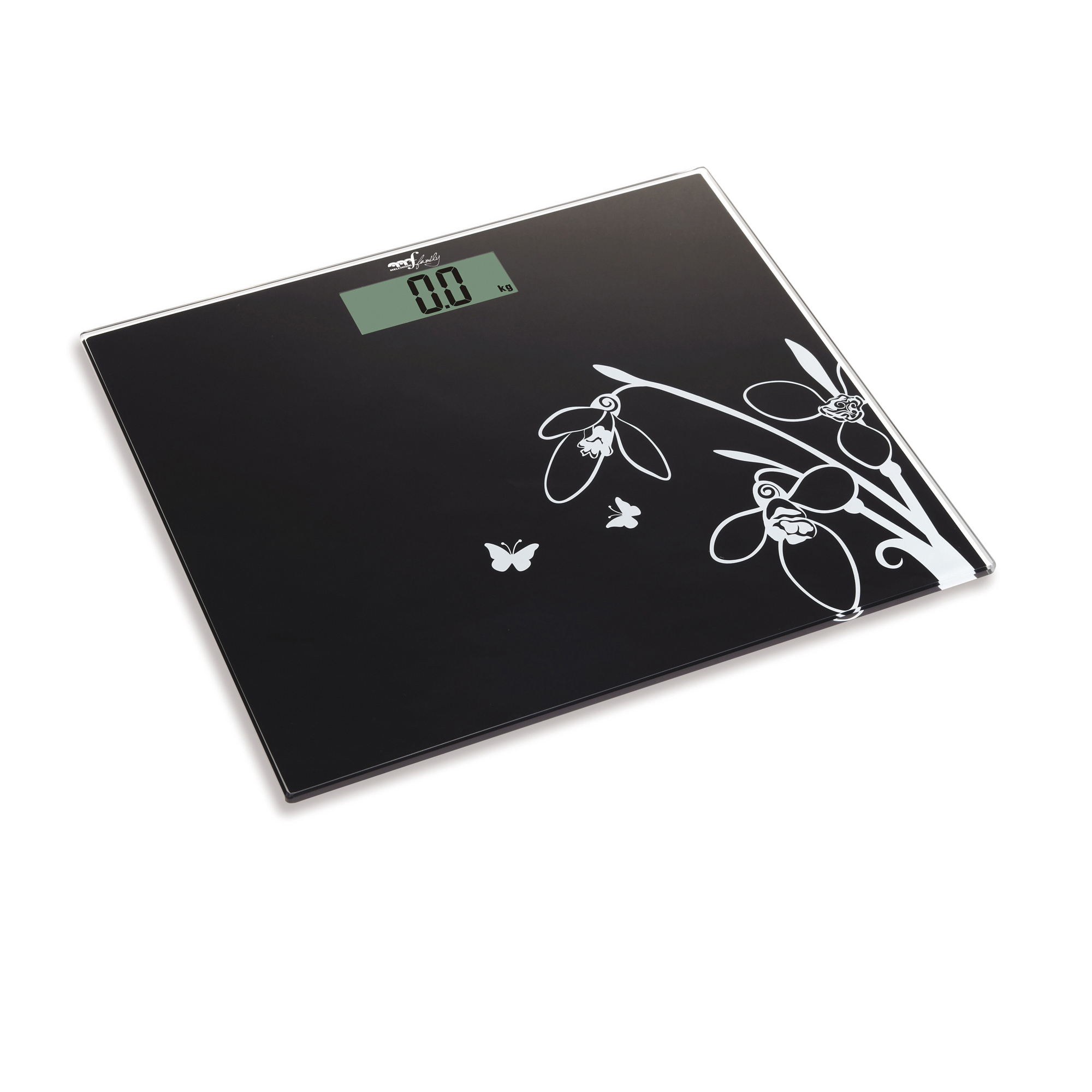 Bilancia elettronica Pesapersone - 26 x 30 x 1,7 cm - capacità massima 150 kg - nero - Melchioni family