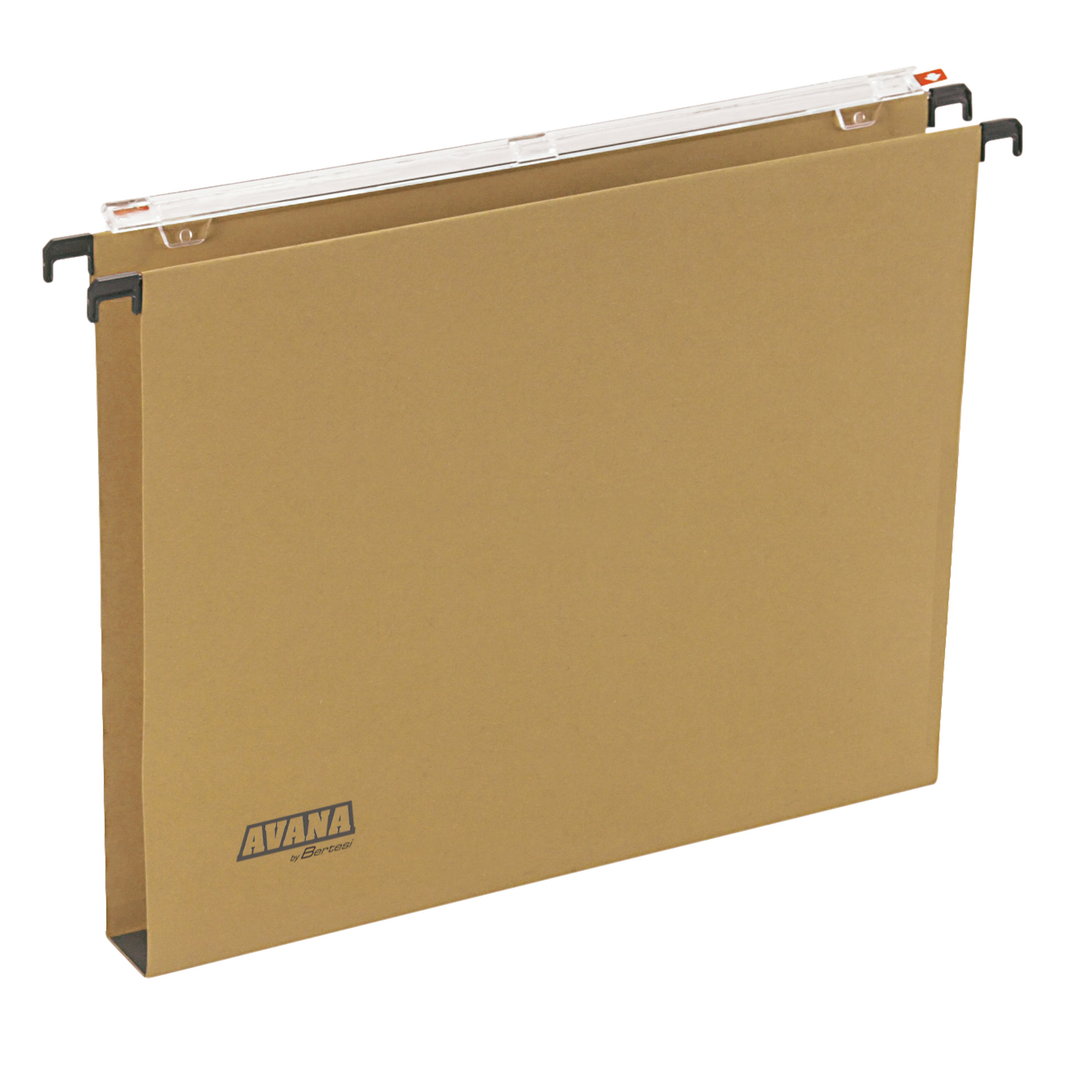 Cartella sospesa Avana - cassetto - interasse 33 cm - fondo U - 31,3 x 24,5 cm - avana - Bertesi