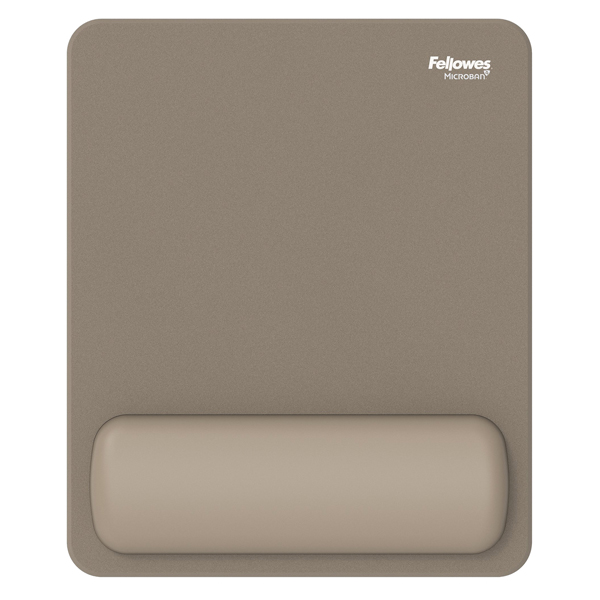 Mousepad Breyta - con poggiapolsi - con microban - sabbia - Fellowes