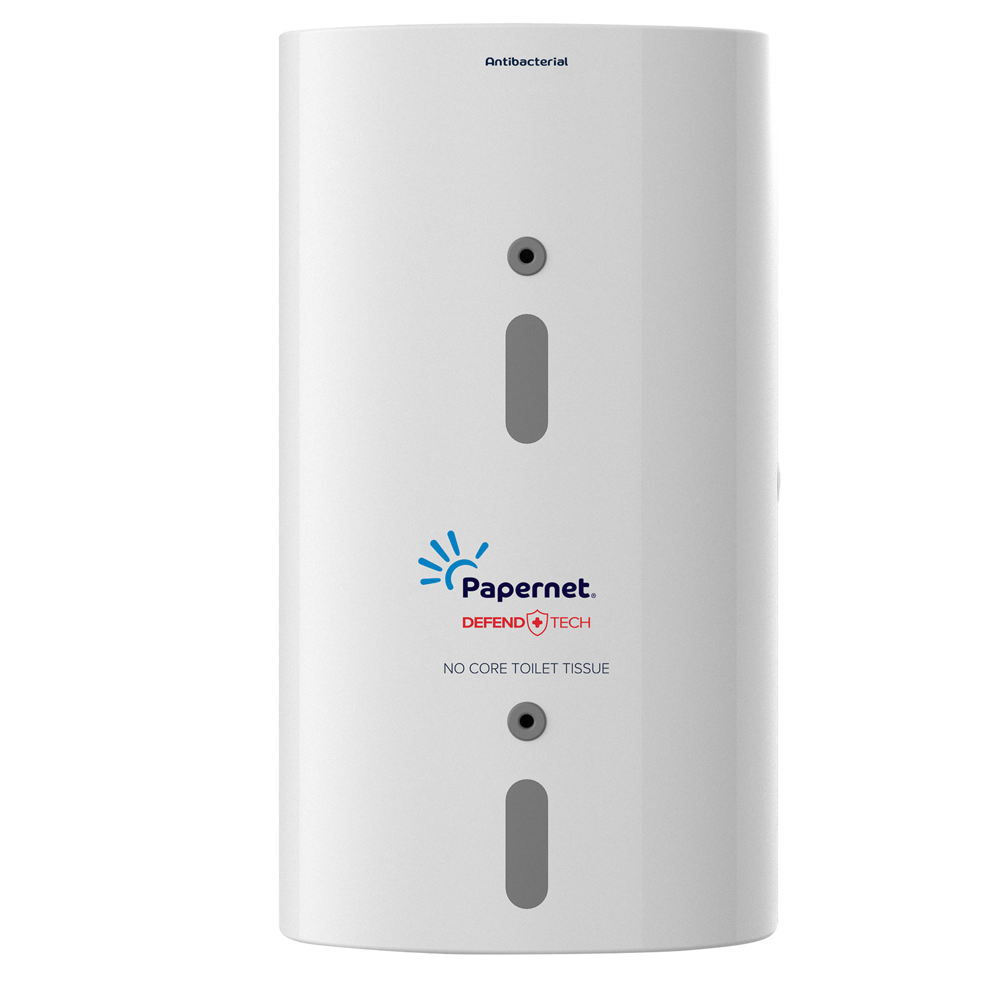 Dispenser carta igienica FullOne - antibatterico - 33,5 x 18,5 x 15,2 cm - bianco - Papernet