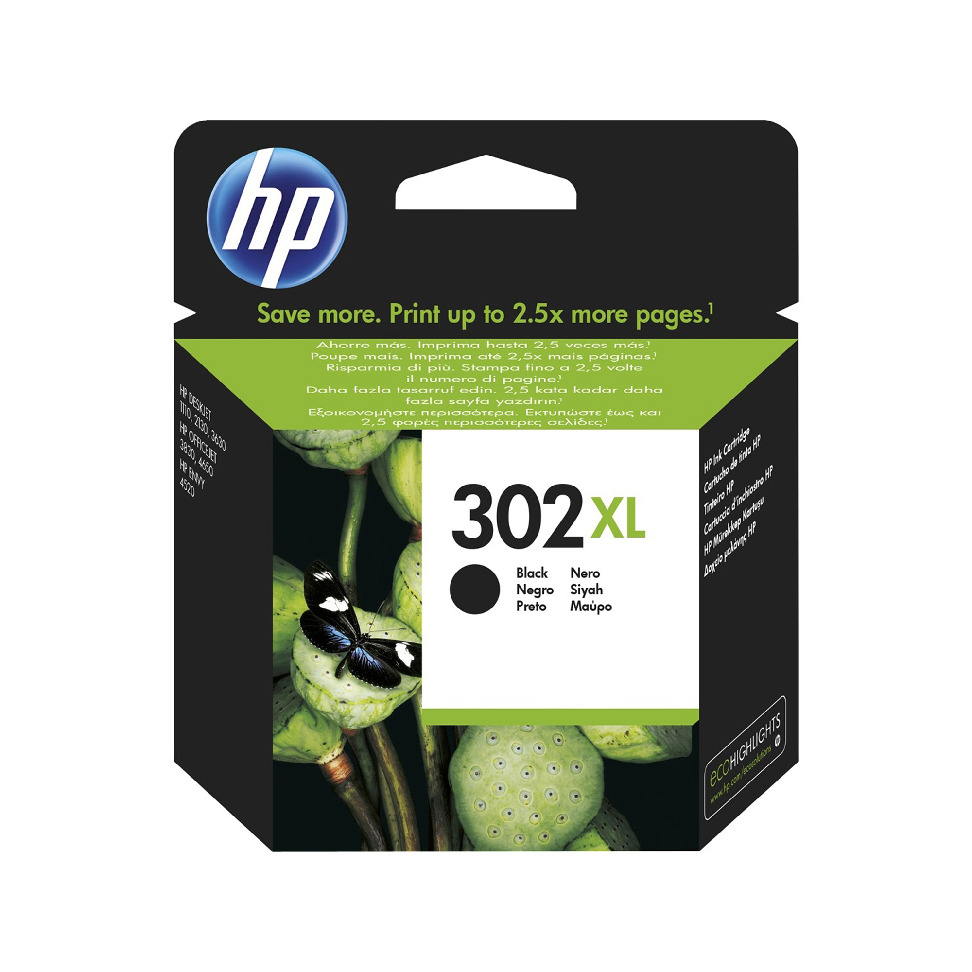 Hp - Cartuccia ink originale - 302XL - Nero - F6U68AE - 480 pag