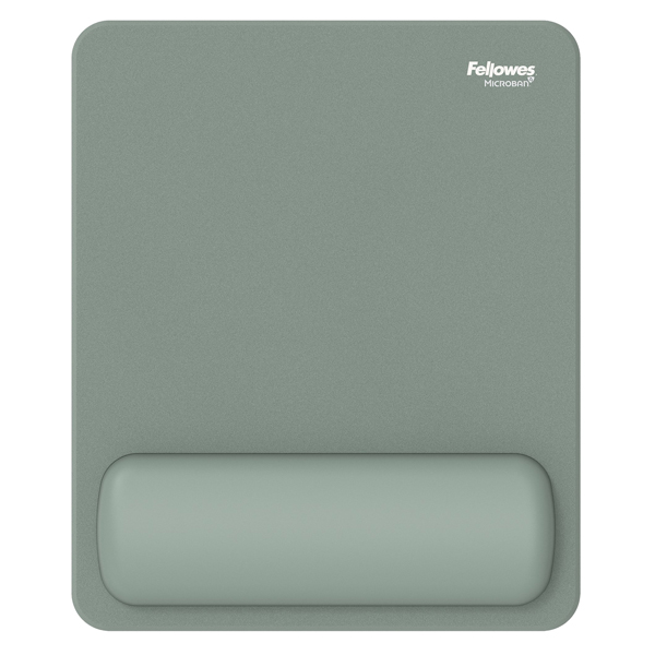 Mousepad Breyta - con poggiapolsi - con microban - salvia - Fellowes