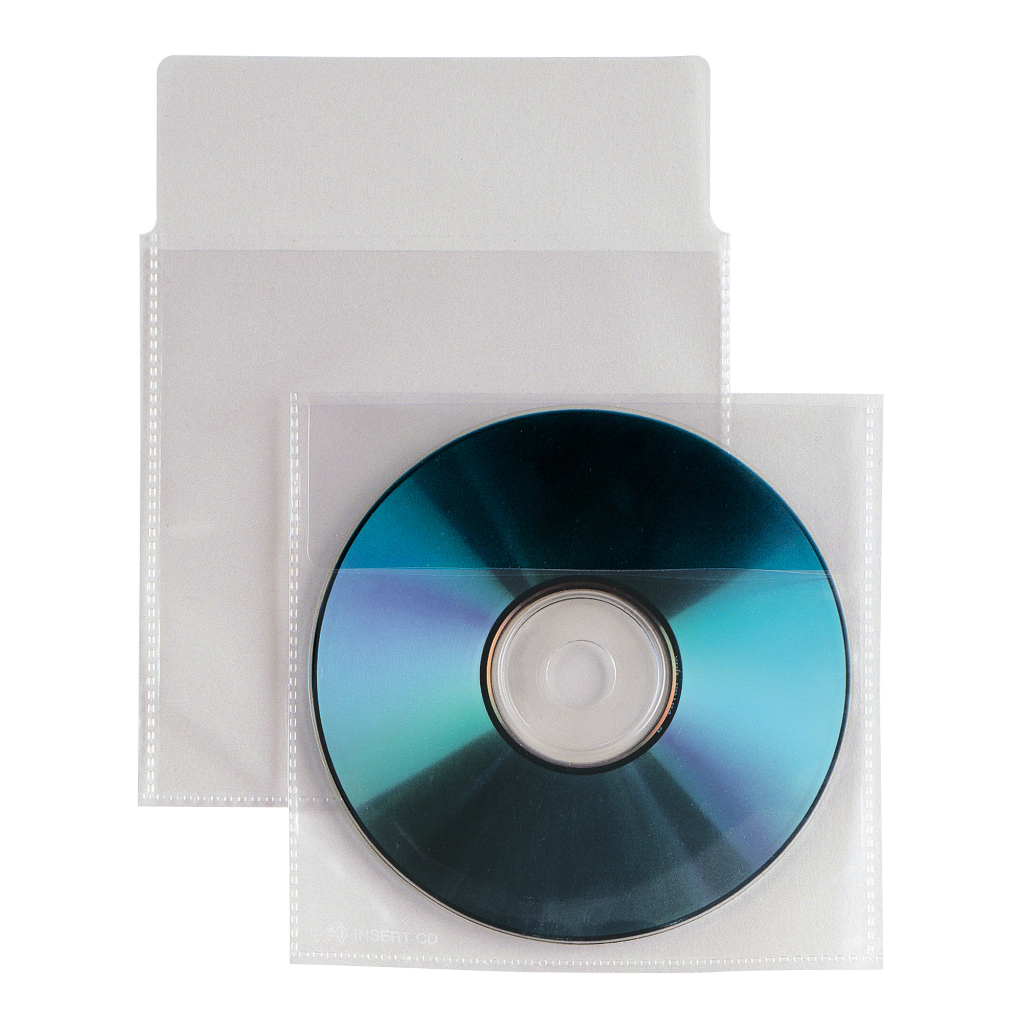 Buste a sacco Insert CD - patella di chiusura - PP - Sei Rota - conf. 25 pezzi