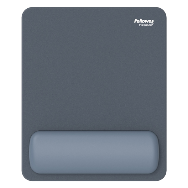 Mousepad Breyta - con poggiapolsi - con microban - blu marino - Fellowes