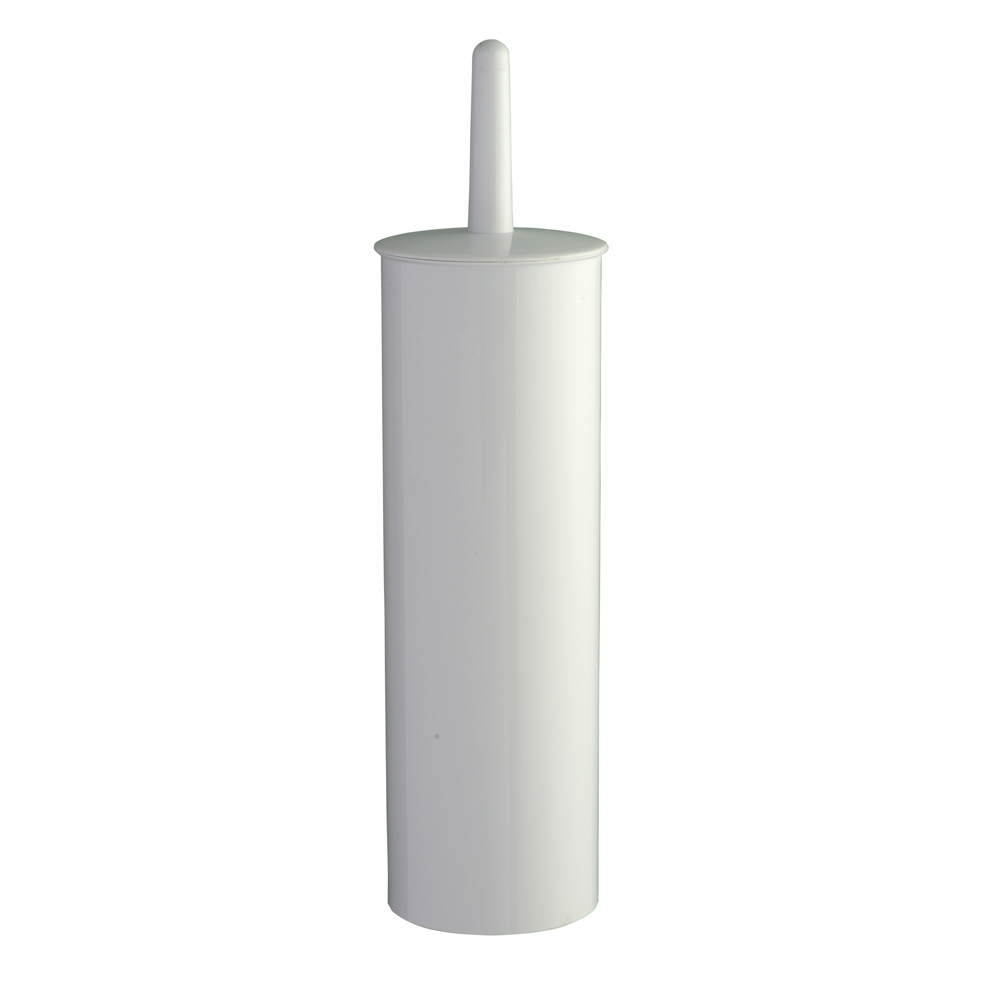 Portascopino WC Basica - da terra - ABS - diametro 10,3 cm - altezza 39,5 cm - bianco - Medial