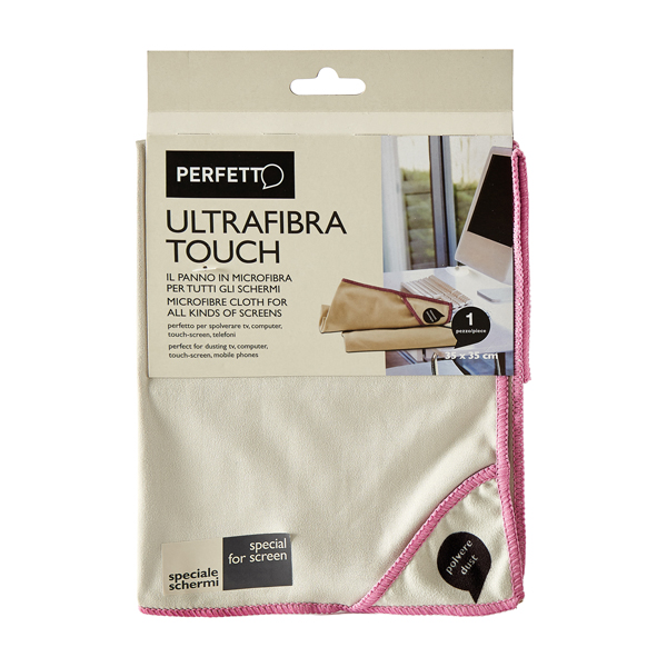 Panno Ultrafibra Touch - 35 x 35 cm - colori assortiti - Perfetto