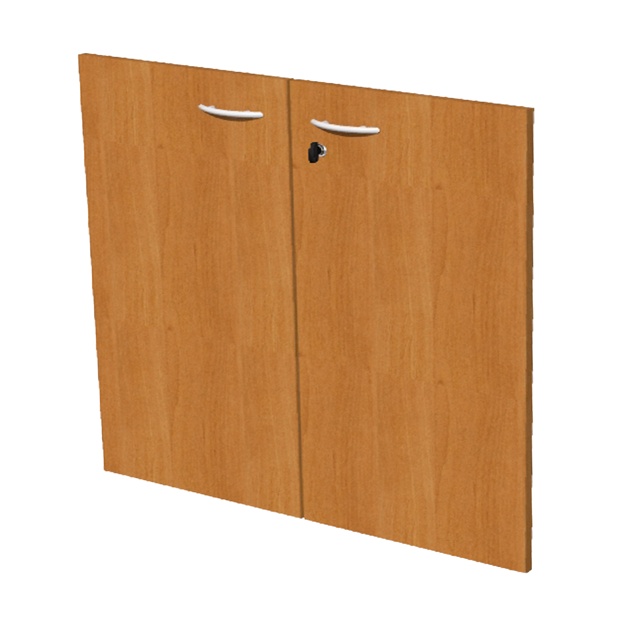 Coppia ante Easy - per mobile basso - 80 x 67 cm - spessore 18 mm - melaminico - noce chiaro
